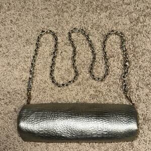 Cute Silver Mini Cylinder Crossbody